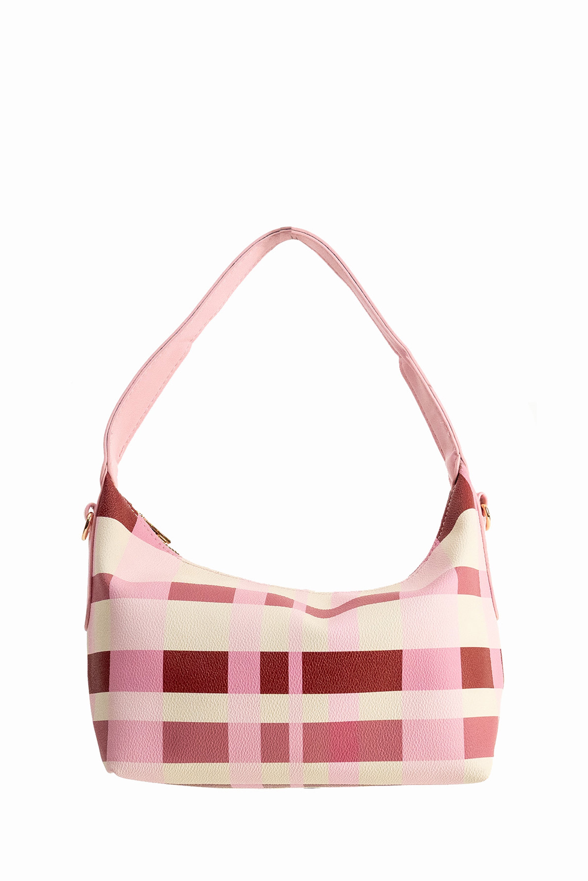 Women's My Accessories London Hobo Check Shoulder Bag in Pink