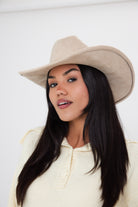 Women's Beige Cowboy Hat