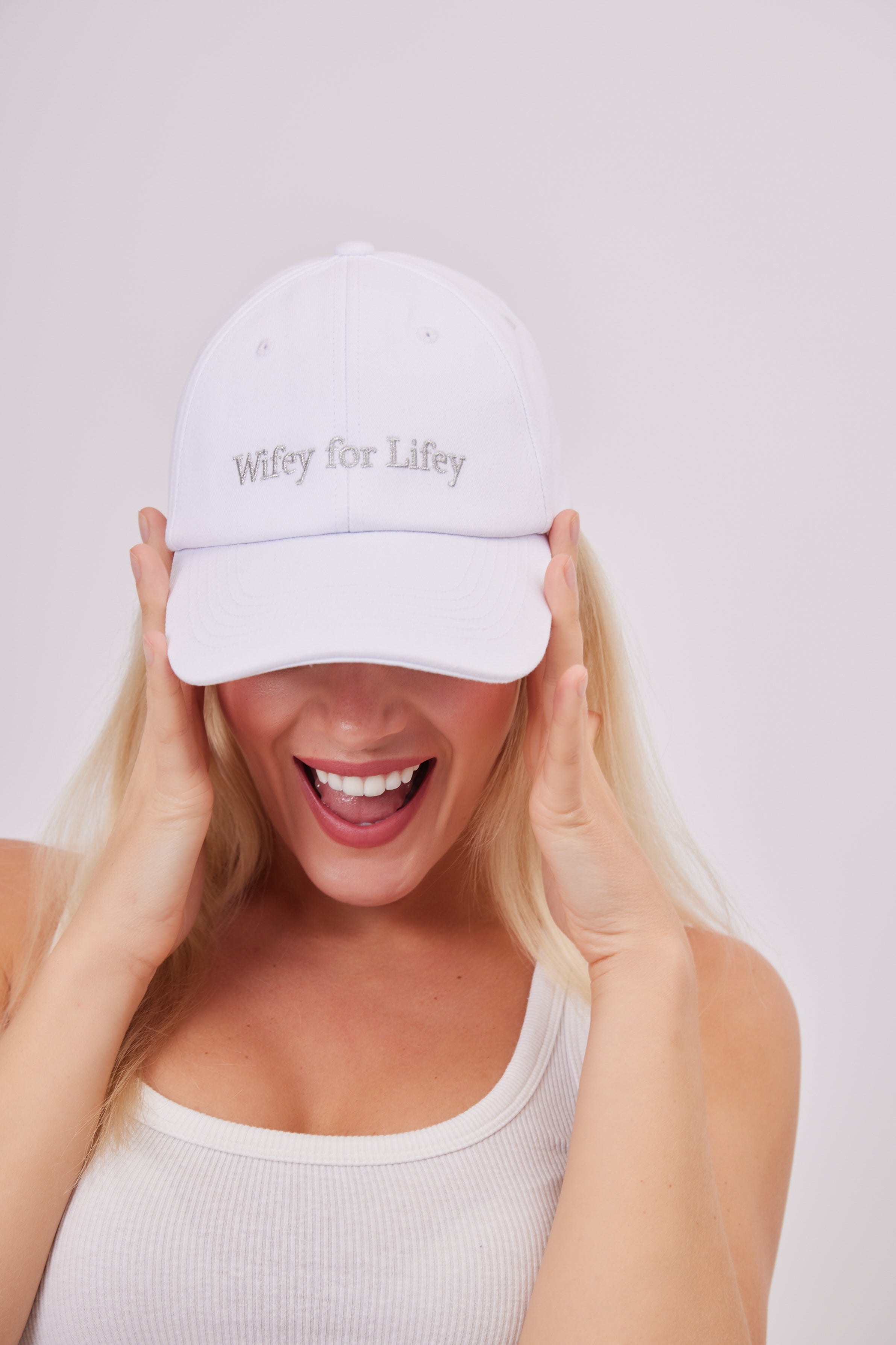 White Wifey For Lifey Cap My Accessories London Hen Party Accessories