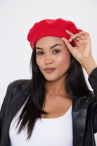 Women's Red Beret | Cherry Red Beret | Bright Red Beret | Women's Red Hat | Winter Fashion | Autumn Fashion | Red trend | Paris Fashion | Paris Beret | Wool Beret | Red Wool Beret