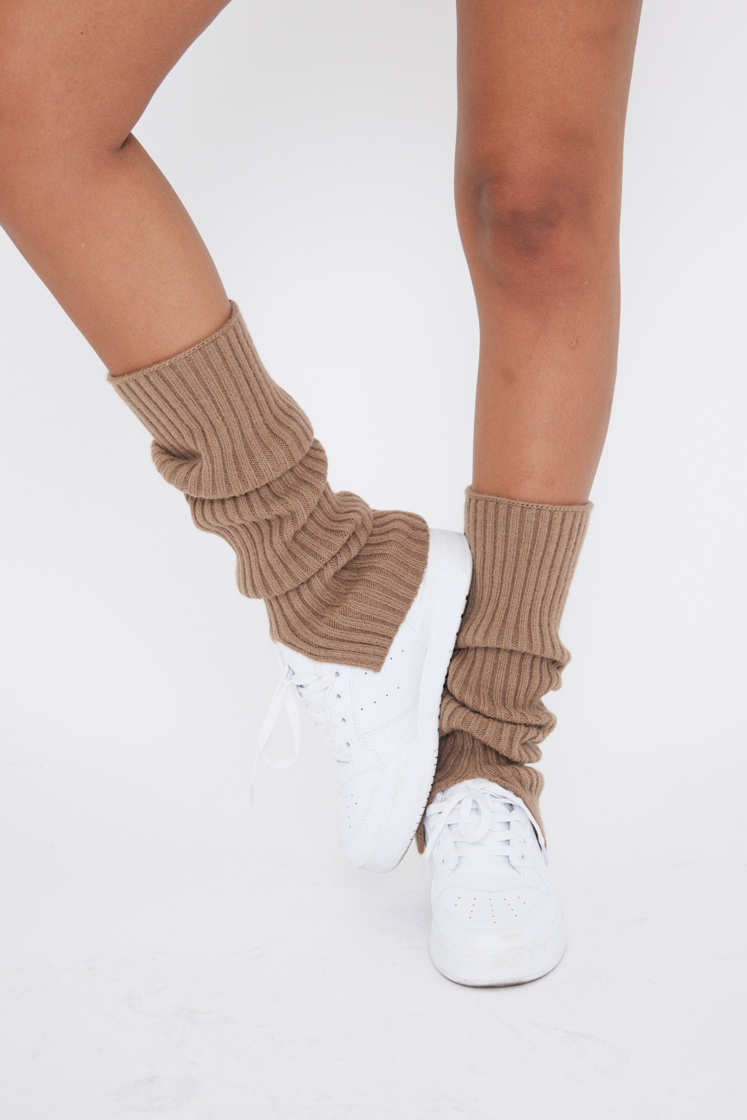 My Accessories London Leg Warmers | Brown Leg Warmers | Knitted Ribbed Leg Warmers | Knitted Leg Warmers | Ribbed Leg Warmers | Brown Knitted Leg Warmers | Winter Accessories | Autumn Accessories | Women's Leg Warmers | Womens Leg Warmers | Girls Leg Warmers | Leg Warmers with a Slit | Brown Leg Warmers with Slits