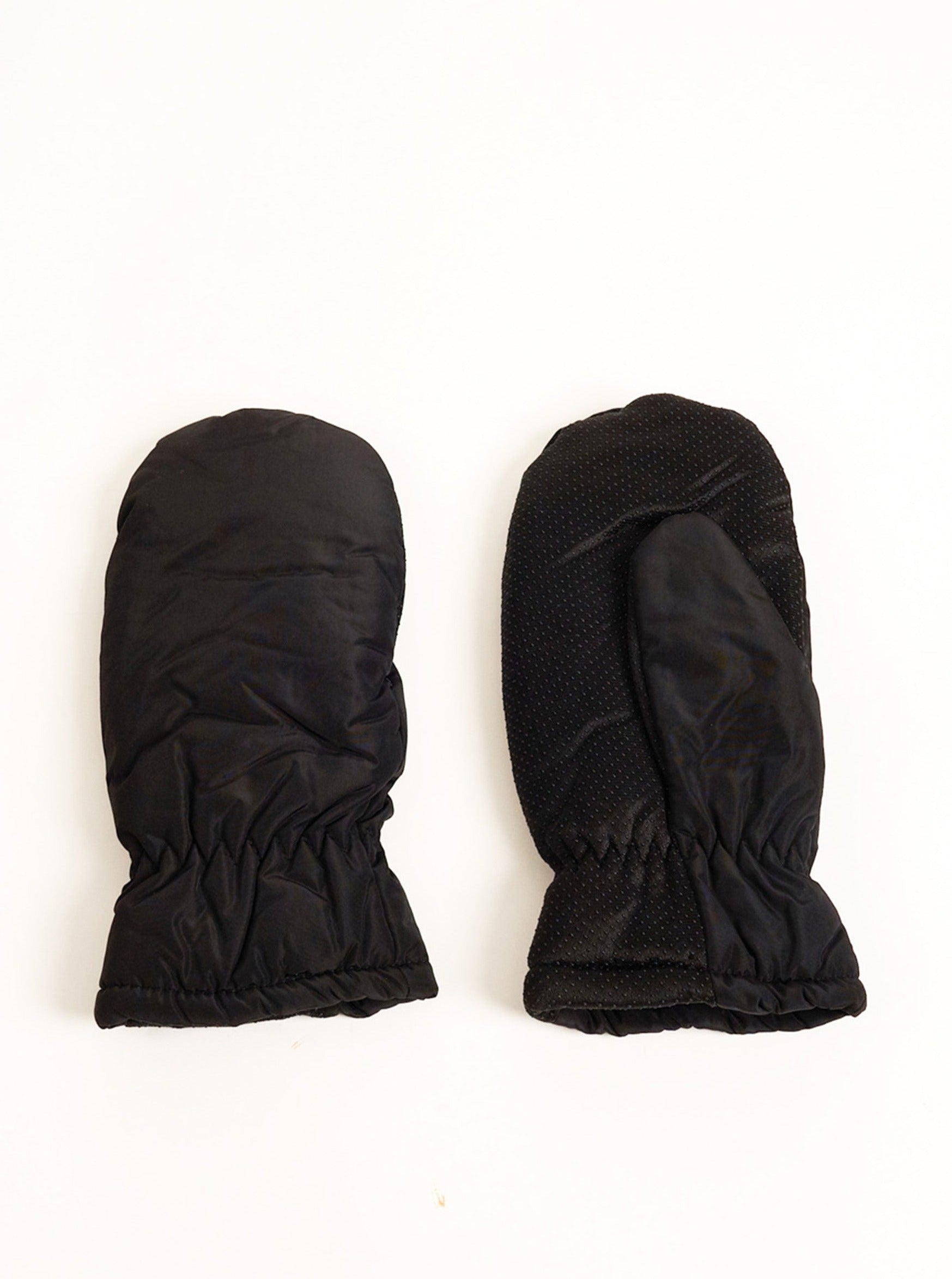 My Accessories London Winter Mittens in Black Nylon | Skiing | Winter | Autumn | Cold Weather | Women's | Grip | Outdoor | Water resistant | Gloves | Walking | Hiking