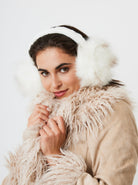 Long Faux Fur Earmuffs in White | Soft e Girl | Grunge | Grunge sleaze | Balletcore | Plaza Core | Old Money | Y2k | Baddie | Fall | Winter | Autumn | Ski | Skiing | Ski Season | Ski Accessories | Ski Style | Women | Women's Accessories | Fall Accessories | Winter Accessories | Streetwear | Streetstyle | Fluff