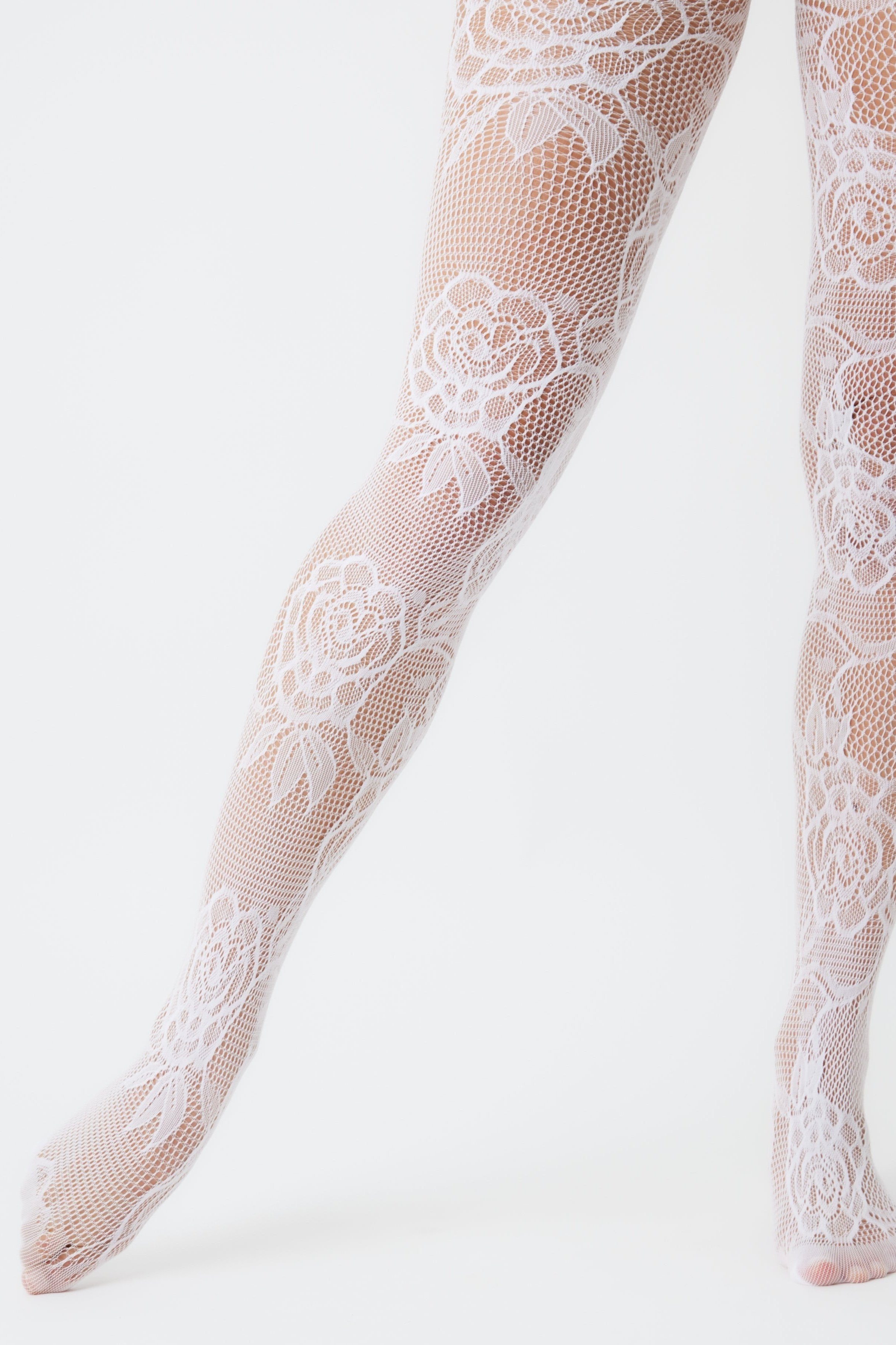 Lace Floral fishnet Tights in White | Hosiery | Floral | Lace | White | Tights | Fishnet | Lolita | Soft e girl | Whimsygoth | Balletcore | ballet sleaze | Plaza Core | Grunge sleaze | coquette | Autumn | Winter | Accessories | Accessory | Women | Winter accessories | Autumn Accessories | trending accessories | streetwear | Streetstyle | 