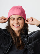 My Accessories London Recycled Beanie in Pink | Hat | Women's Accessories | Basics | Autumn | Winter | Knitted