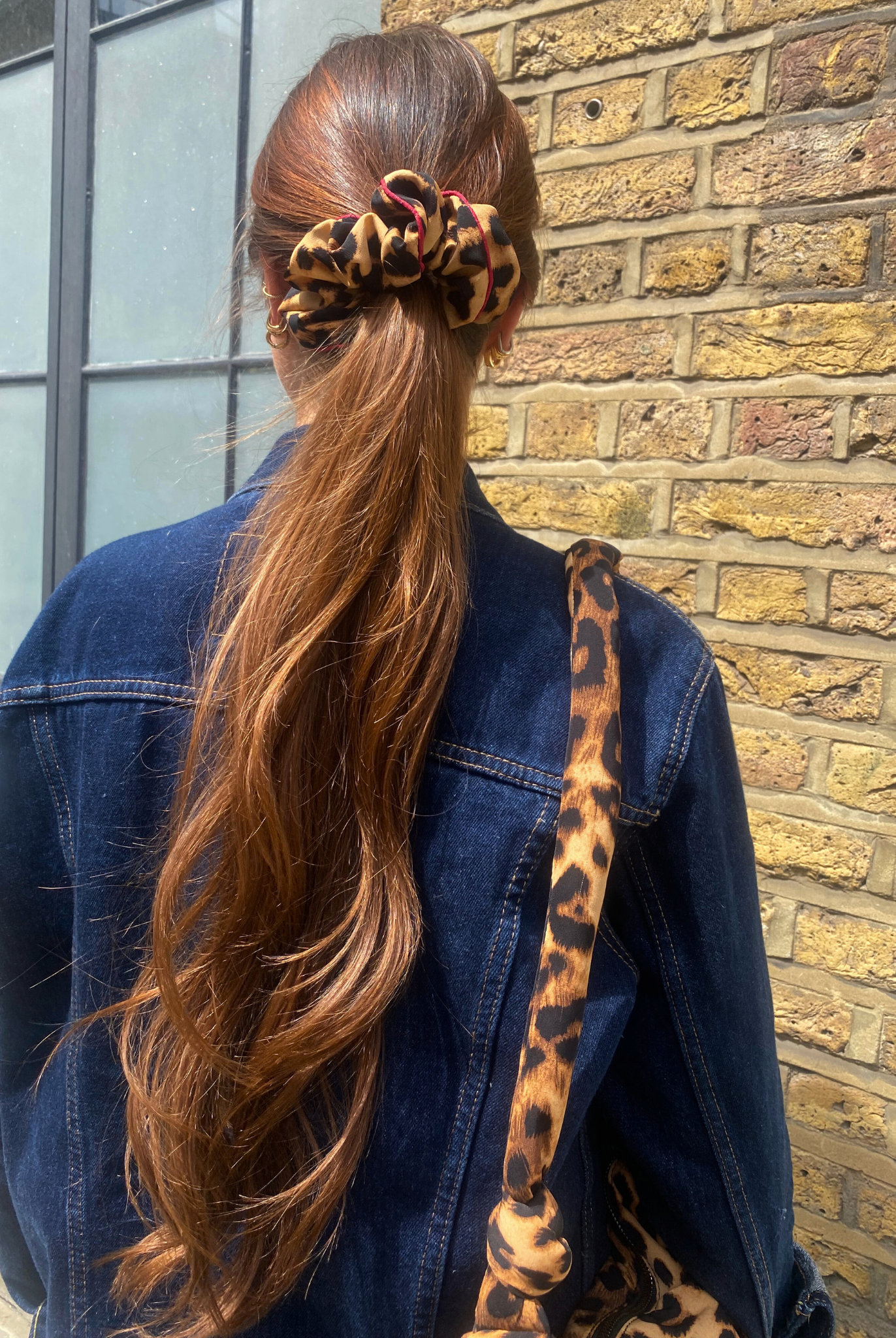 My Accessories London Srunchie | Leopard Scrunchie | leopard | leopard print | red piping | hair accessories 