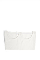 My Accessories London Jersey Cutout Corset in White | Womens Accessories | Belt