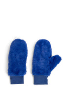 Fur Mittens in Blue | Gloves | Autumn | Winter | Faux Fur | Fluffy | Vegan | Recycled | Sustainable |