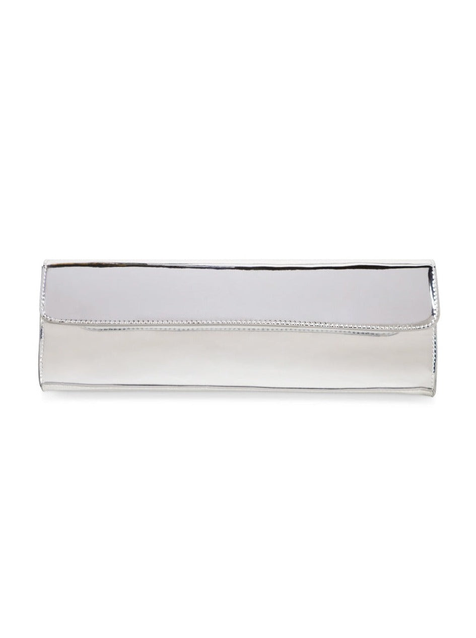 Silver clutch cheap online